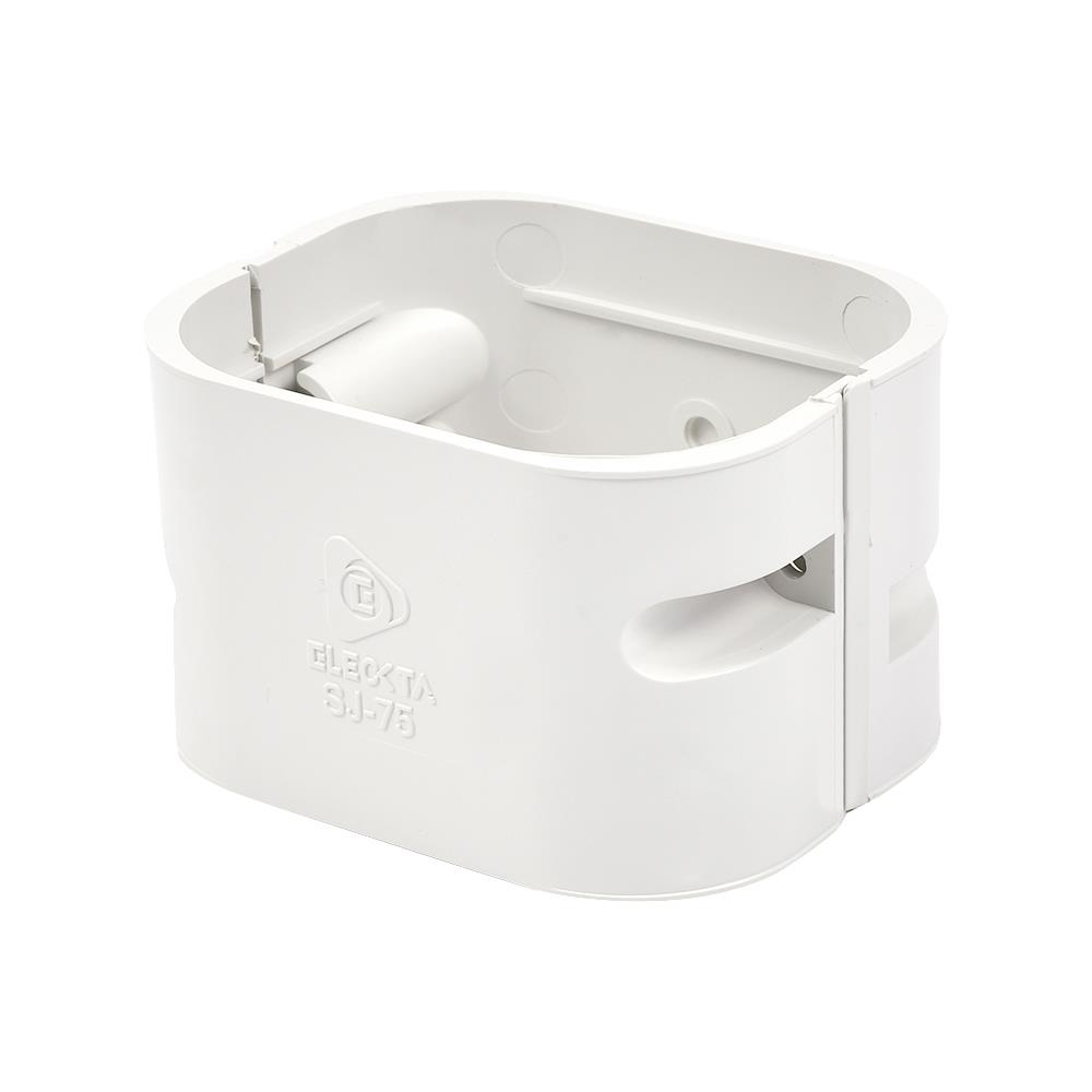 อุปกรณ์รางครอบท่อแอร์ ข้อต่อตรง ELECKTA