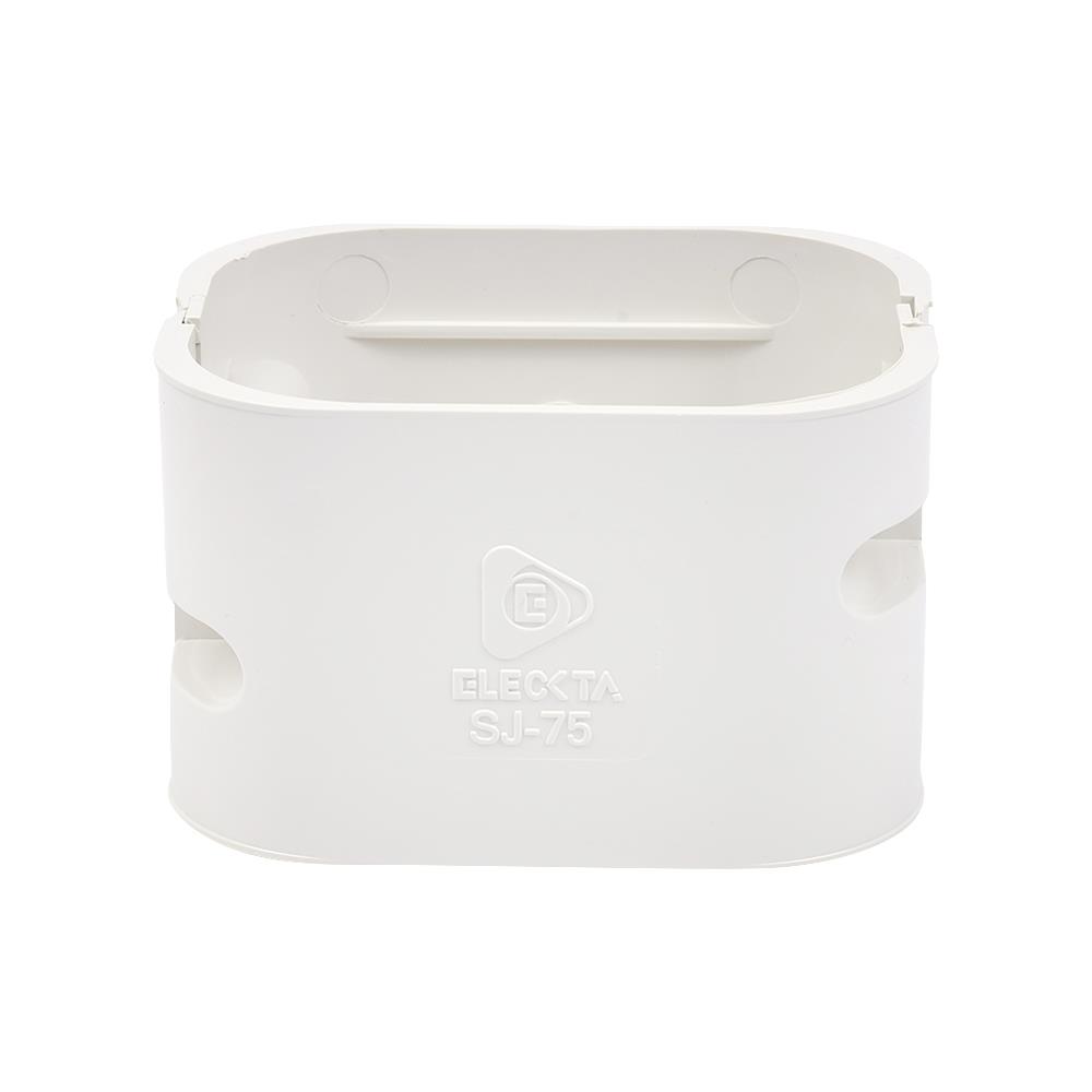 อุปกรณ์รางครอบท่อแอร์ ข้อต่อตรง ELECKTA