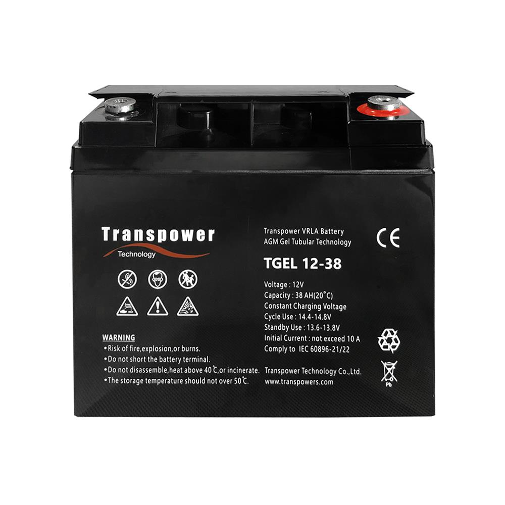 แบตเตอรี่แห้ง แบบเจล TRANSPOWER 12 โวลต์ 38 แอมป์
