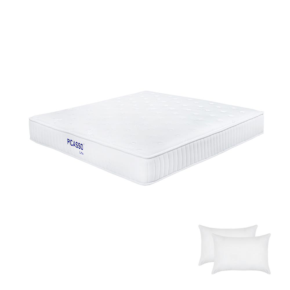 ที่นอนพ็อกเก็ตสปริง 5 ฟุต PICASSO COMFORT รุ่น LITE-L พร้อมหมอนหนุน 2 ชิ้น