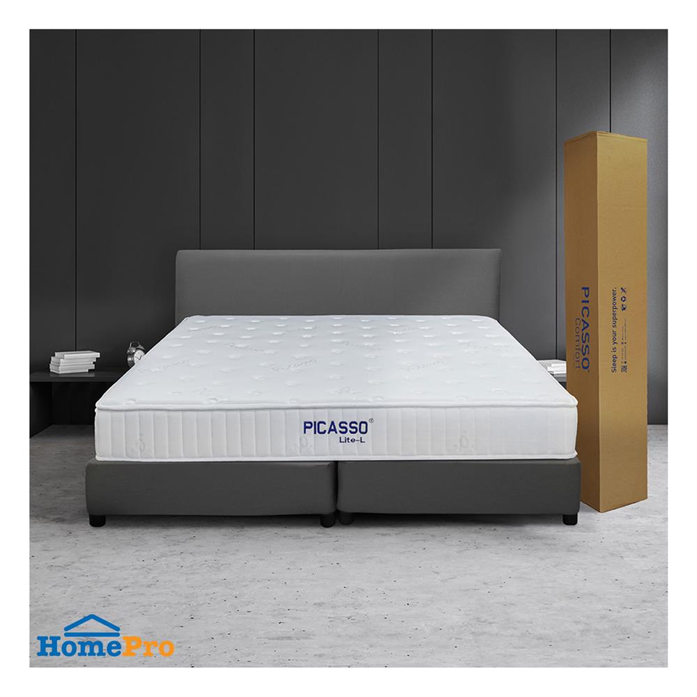 ที่นอนพ็อกเก็ตสปริง 5 ฟุต PICASSO COMFORT รุ่น LITE-L พร้อมหมอนหนุน 2 ชิ้น