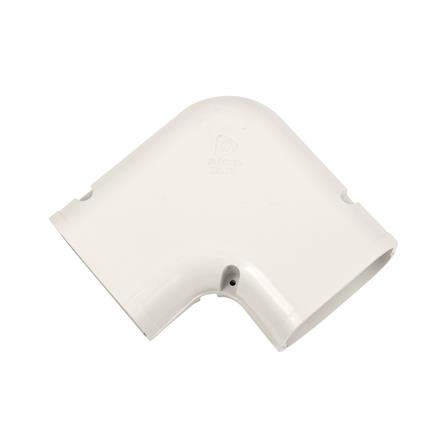 อุปกรณ์รางครอบท่อแอร์ ข้องอโค้ง 90 องศา ELECKTA_1