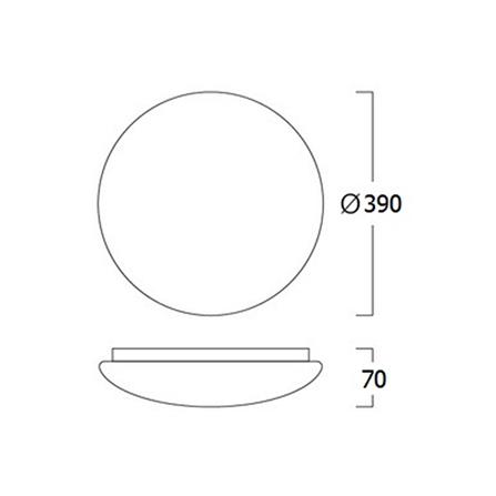 ไฟเพดาน LED LUMAX 03-A1002 15.5 นิ้ว 36 วัตต์ DAYLIGHT/COOL WHITE/WARM WHITE สีขาว_6