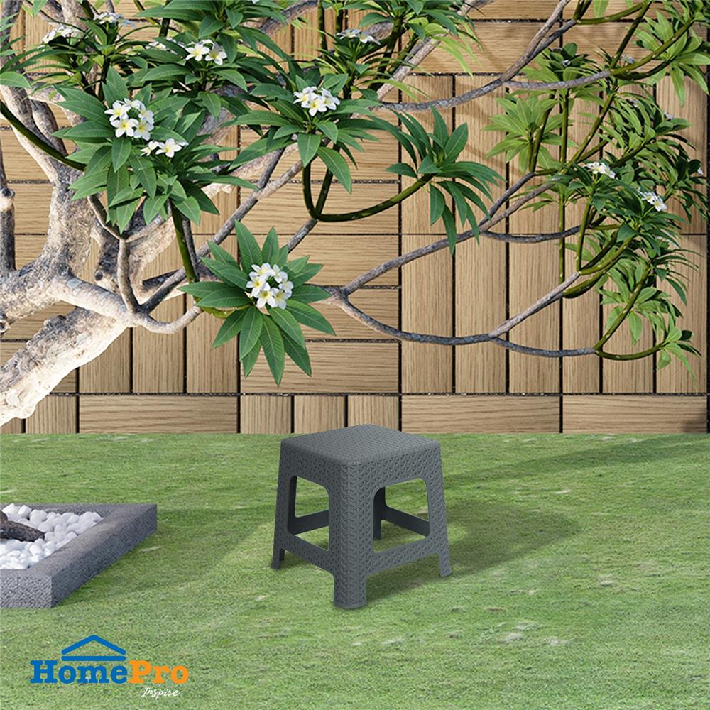 เก้าอี้พลาสติก ME LIVING BAMBU-M สีเทา