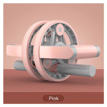 ลูกกลิ้งบริหารหน้าท้อง+วิดพื้น+ดัมเบล PRO-FIT สีชมพู_2