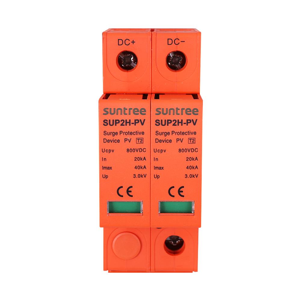 เบรกเกอร์ป้องกันฟ้าผ่า TRANSPOWER DC SUP2H-PV 800 โวลต์ 2 โพล สีส้ม