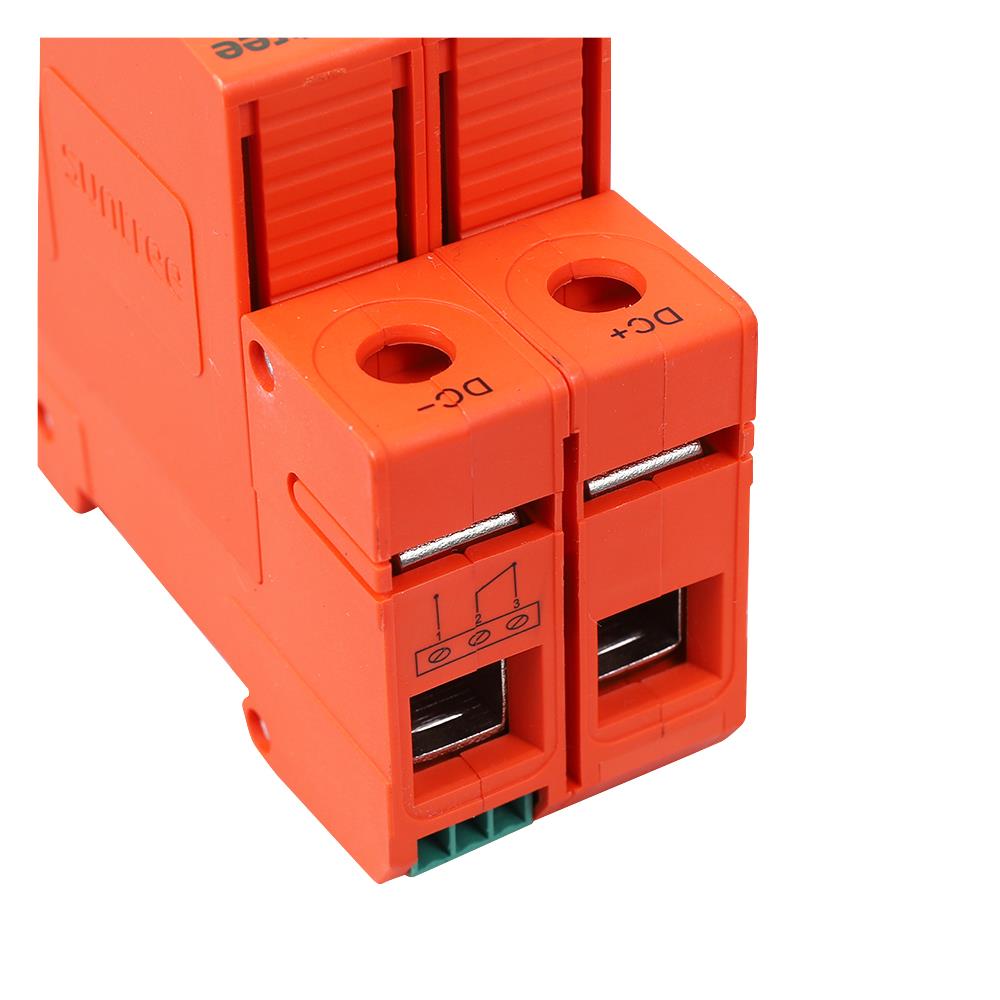 เบรกเกอร์ป้องกันฟ้าผ่า TRANSPOWER DC SUP2H-PV 800 โวลต์ 2 โพล สีส้ม