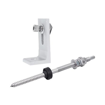 ขายึดรางสำหรับโซลาเซลล์ หลังคากระเบื้องลอนคู่ TRANSPOWER