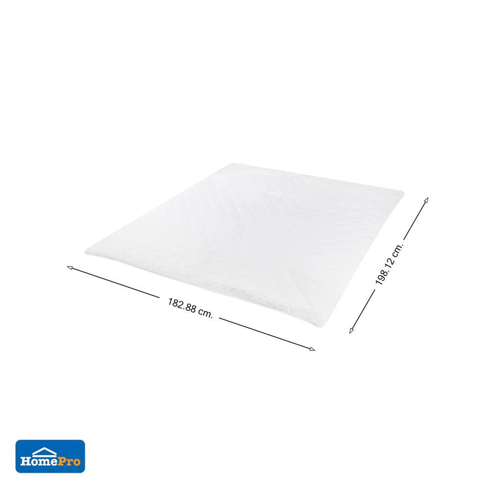 แผ่นรองนอน 6 ฟุต ME LIVING SNOW สีขาว