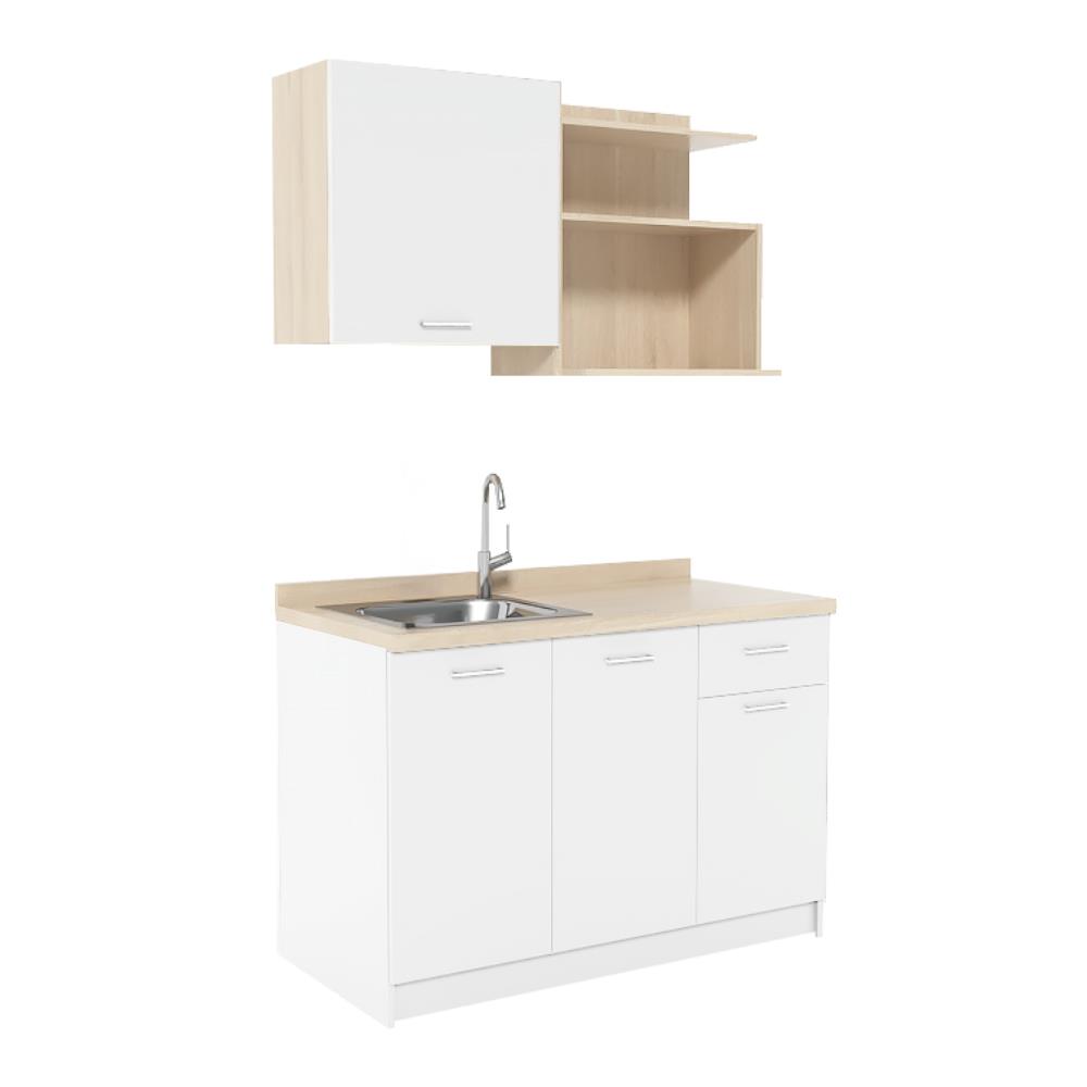 ครัวสำเร็จรูปท็อปซิงค์ CABIN TOMI 120 ซม. สีขาว