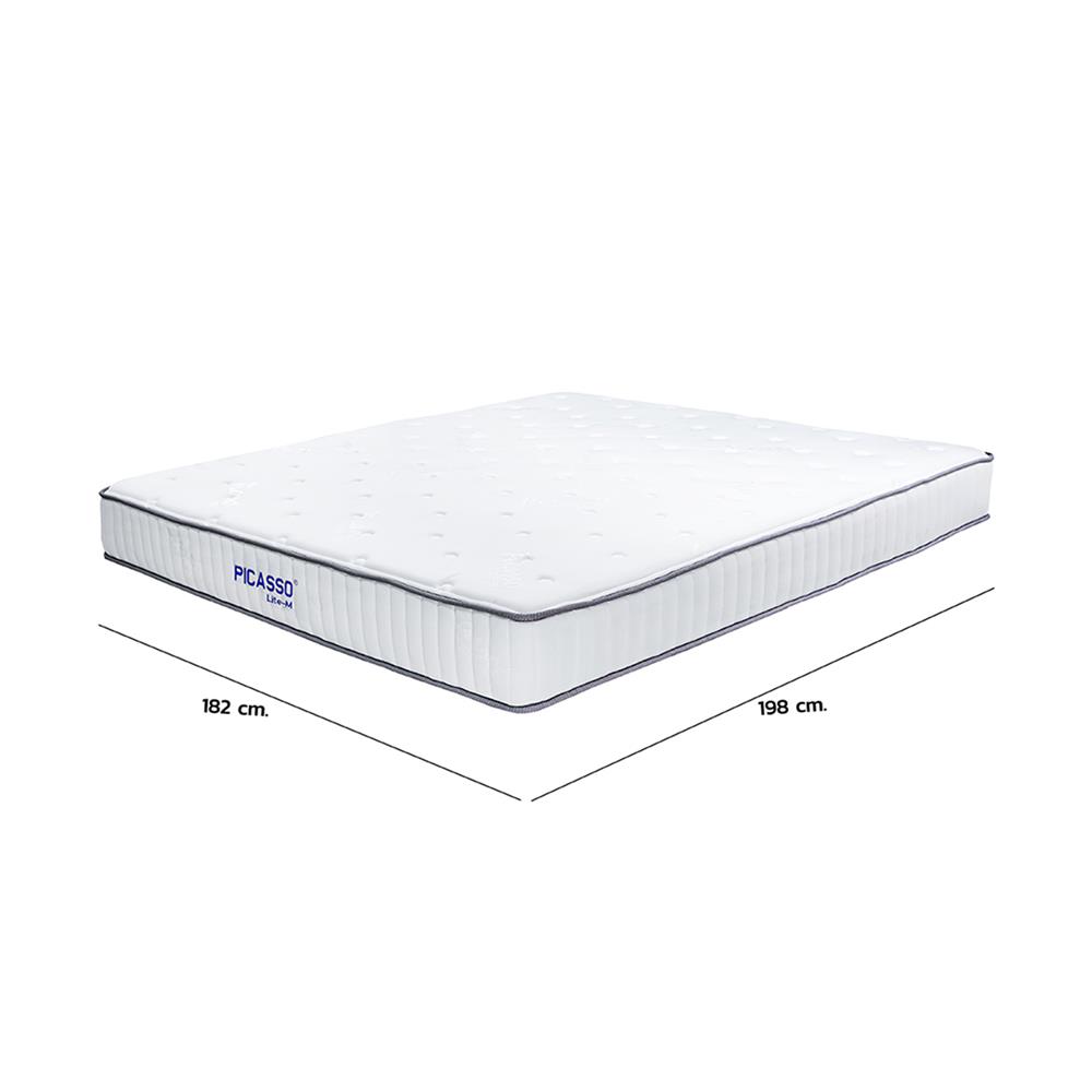 ที่นอน 6 ฟุต PICASSO COMFORT LITE-M พร้อมหมอนหนุน 2 ชิ้น