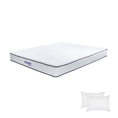 ที่นอน 6 ฟุต PICASSO COMFORT LITE-M พร้อมหมอนหนุน 2 ชิ้น_0