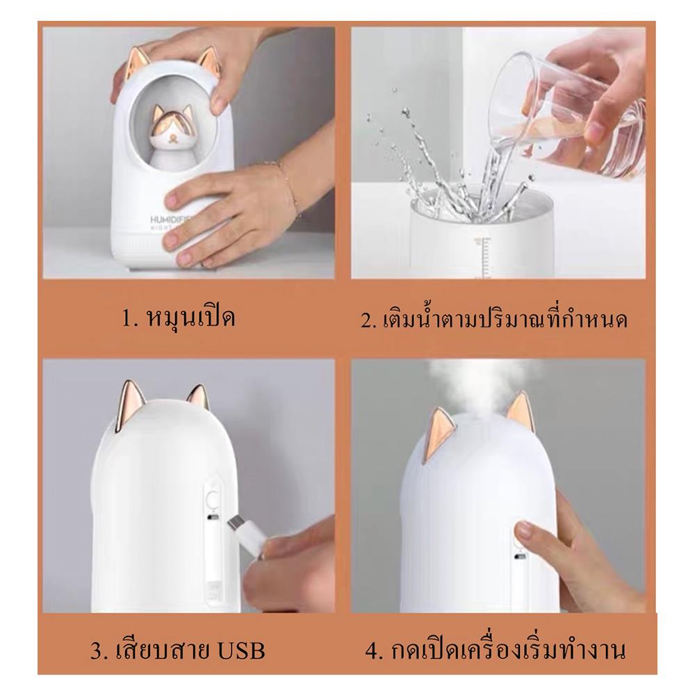 เครื่องเพิ่มความชื้น PMR M305 สีขาว