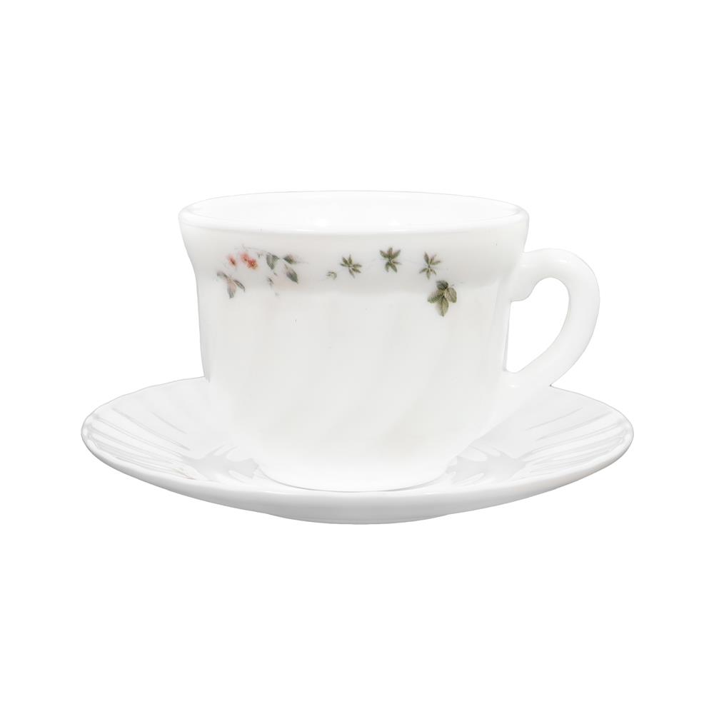 ชุดถ้วยกาแฟแก้วโอปอล 190 มล. KECH BUTTERFLY