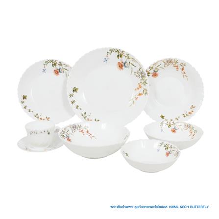 ชุดถ้วยกาแฟแก้วโอปอล 190 มล. KECH BUTTERFLY_3