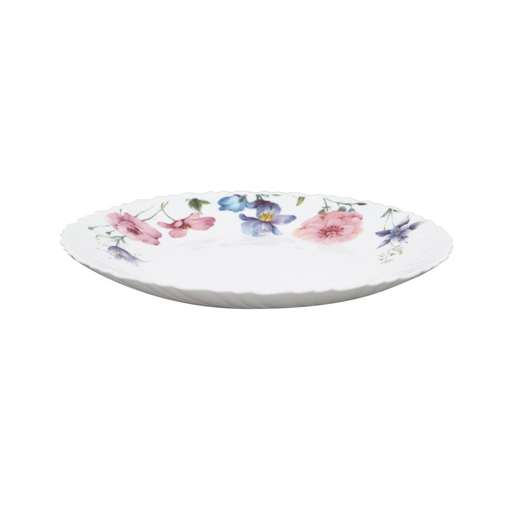 จานตื้น แก้วโอปอล 8.5 นิ้ว KECH CARNATION