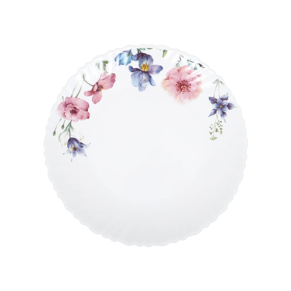 จานตื้น แก้วโอปอล 8.5 นิ้ว KECH CARNATION