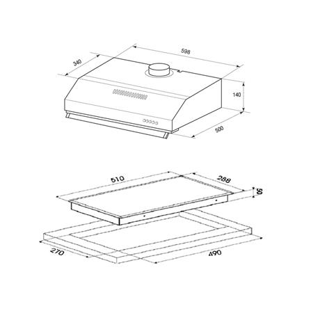 เตาฝัง+เครื่องดูดควัน MEX HVN632+2950X60_1