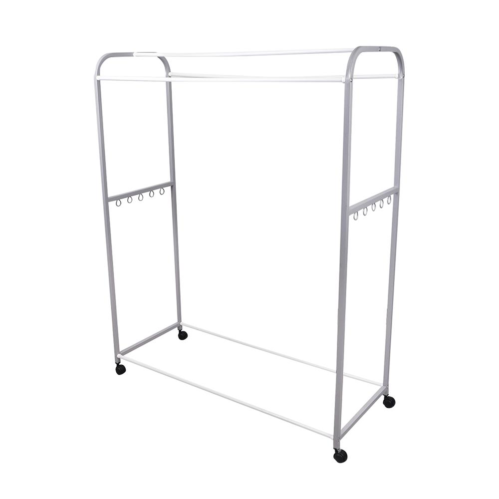 ราวตากผ้ามีล้อ 5 เส้น ME LIVING 115x45x144 ซม. สีเทา