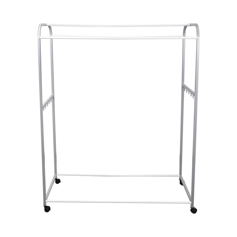 ราวตากผ้ามีล้อ 5 เส้น ME LIVING 115x45x144 ซม. สีเทา