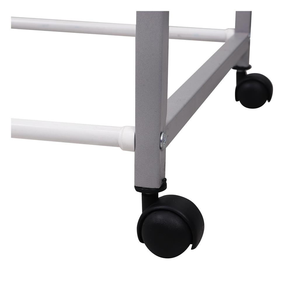 ราวตากผ้ามีล้อ 5 เส้น ME LIVING 115x45x144 ซม. สีเทา