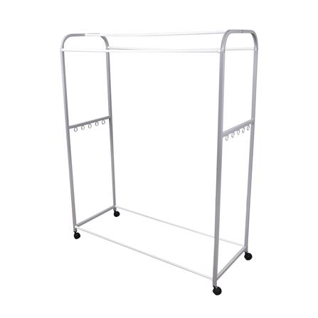 ราวตากผ้ามีล้อ 5 เส้น ME LIVING 115x45x144 ซม. สีเทา_0