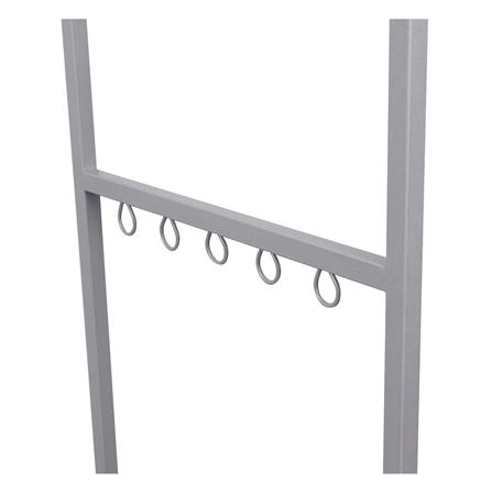 ราวตากผ้ามีล้อ 5 เส้น ME LIVING 115x45x144 ซม. สีเทา_2