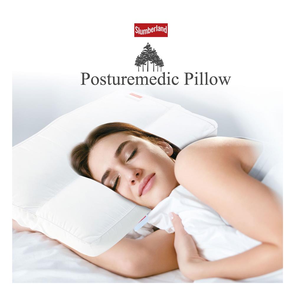 หมอนสุขภาพ ใยสังเคราะห์ SLUMBERLAND POSTUREMEDIC REFIL 70x39x14 ซม. สีขาว