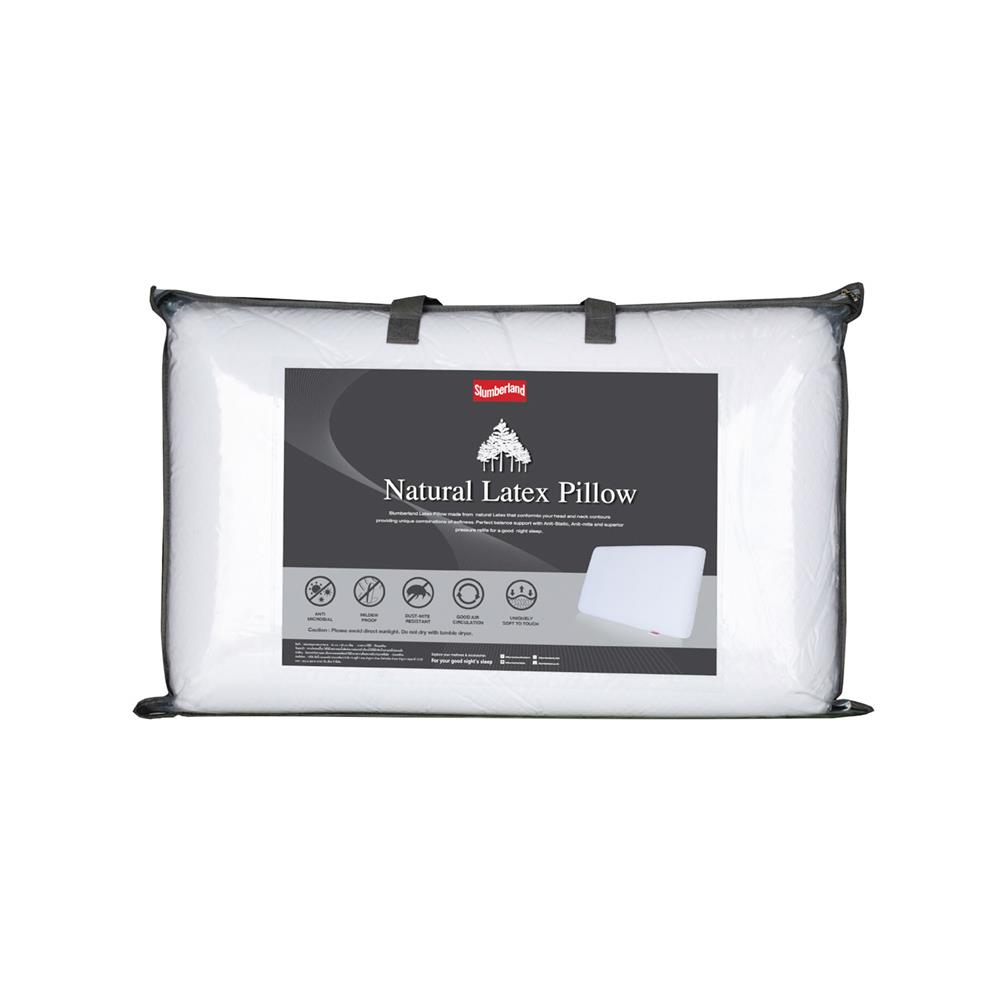 หมอนสุขภาพ ยางพารา SLUMBERLAND NATURAL 70x43x12 ซม. สีขาว
