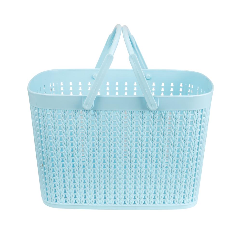 ตะกร้าหูหิ้ว KECH 27X18X8 ซม. สีฟ้า