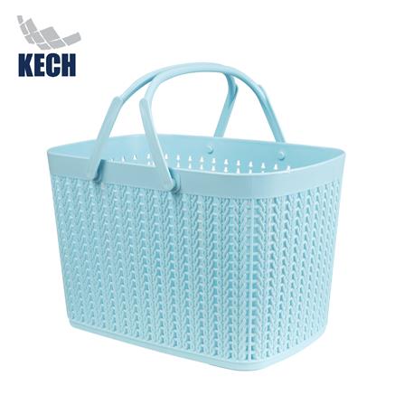 ตะกร้าหูหิ้ว KECH 27X18X8 ซม. สีฟ้า_0