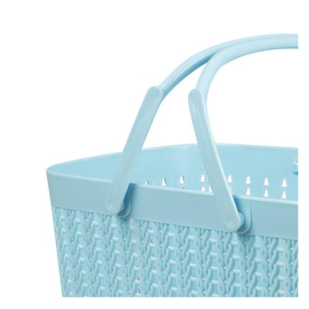 ตะกร้าหูหิ้ว KECH 27X18X8 ซม. สีฟ้า_3