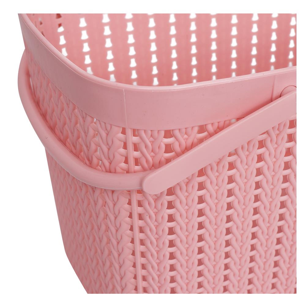 ตะกร้าหูหิ้ว KECH 27X18X18 ซม. สีชมพู