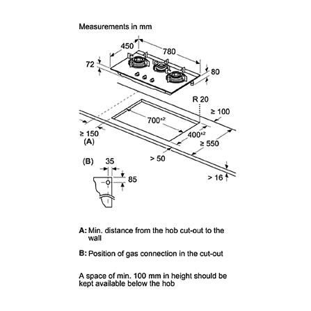 เตาฝังแก๊ส BOSCH PMD83A31AX 78 ซม._1