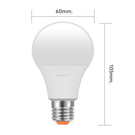 หลอด LED LAMPTAN A60 BULB 10 วัตต์ DAYLIGHT E27 (แพ็ก 4 ชิ้น)_4