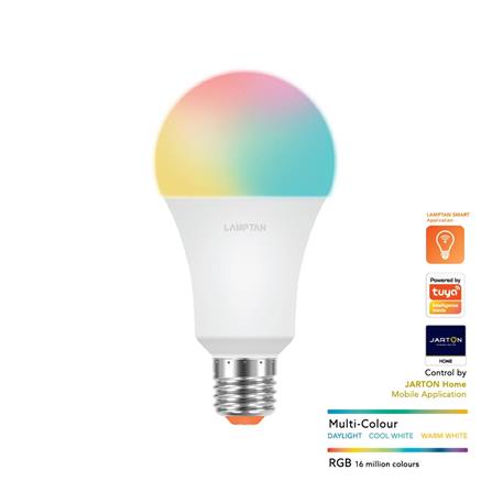หลอด LED LAMPTAN ลูกแพร์ 10 วัตต์ เดย์ไลท์ /วอร์มไวท์ / RGB E27_0