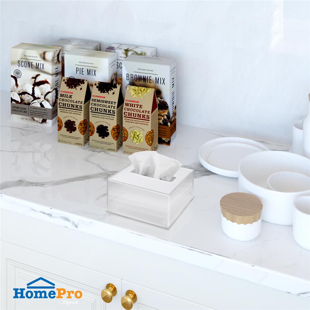 กล่องทิชชู่อะคริลิก POP UP KECH ซาติน