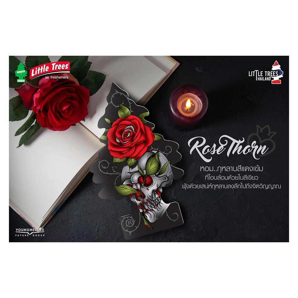 แผ่นหอมปรับอากาศ LITTLE TREES ROSE THORN