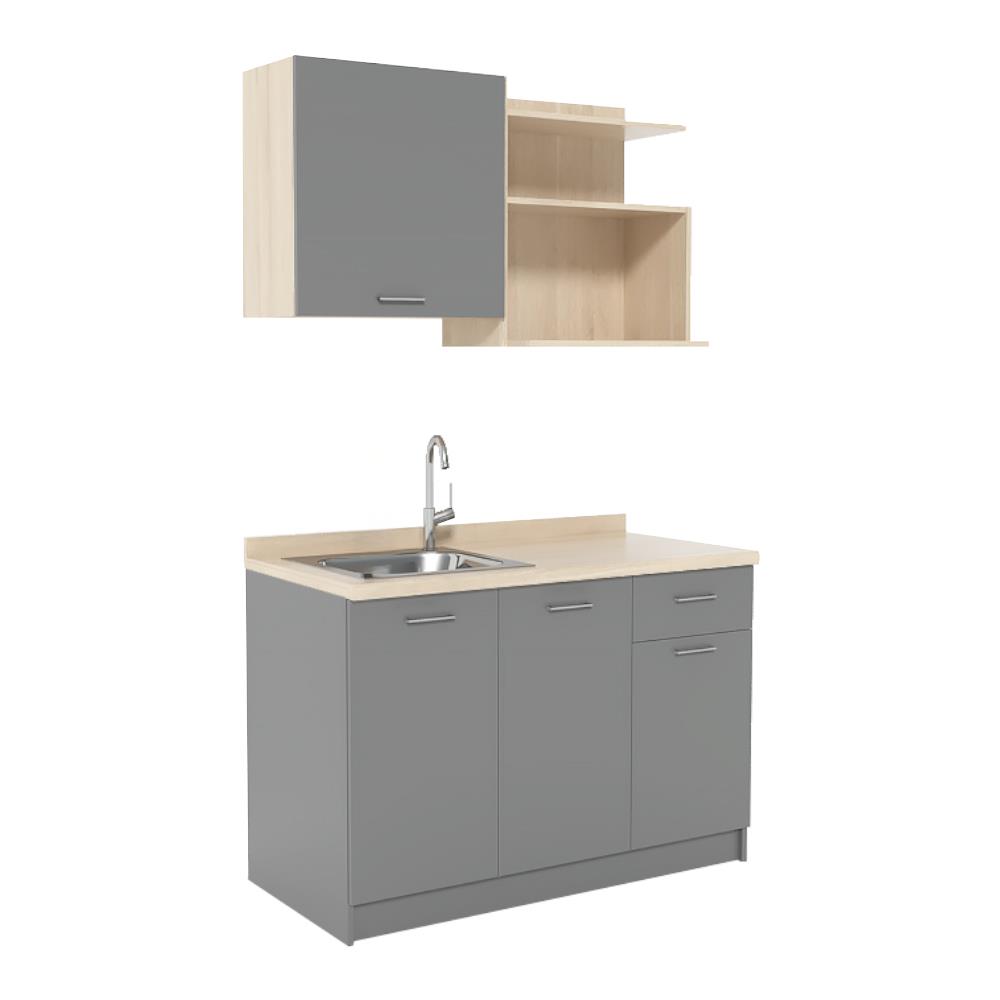 ครัวสำเร็จรูปท็อปซิงค์ CABIN TOMI 120 ซม. สีเทา