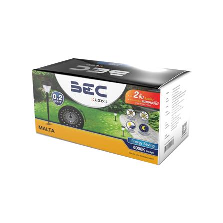ไฟจัดสวน SOLAR BEC MALTA 0.2 วัตต์ เดย์ไลท์ สีดำ_3