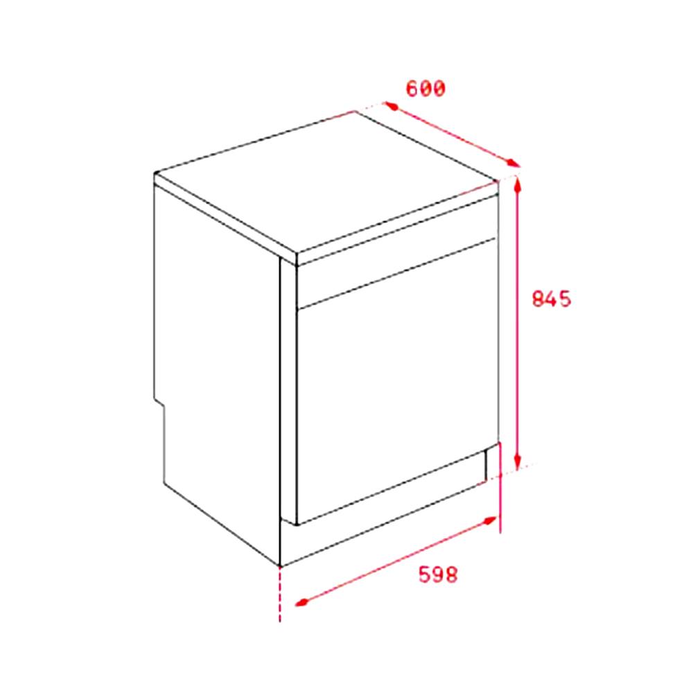 เครื่องล้างจานตั้งพื้น TEKA DFS 76850 สเตนเลส