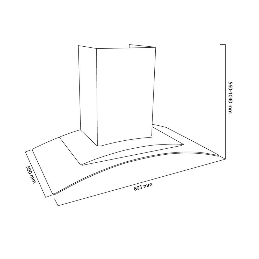เครื่องดูดควันกระโจม RINNAI RH-C2459-SSW 90 ซม.