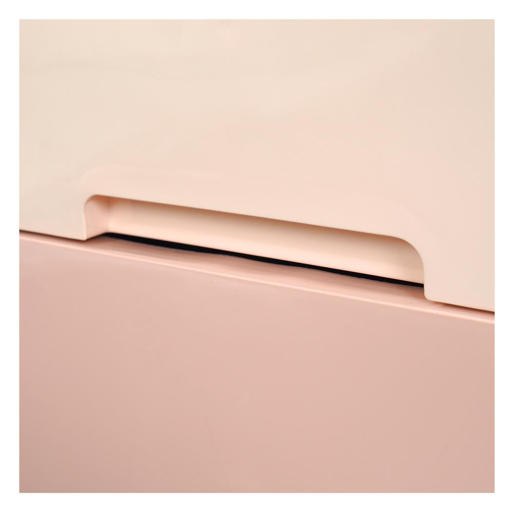 ตู้ลิ้นชัก 4 ชั้น มีล้อ ME LIVING 58x38x109 ซม. สีชมพู