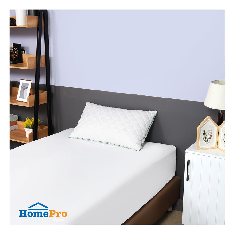 หมอนหนุน ยางพารา ME LIVING NANO LATEX 17x27 นิ้ว สีขาว