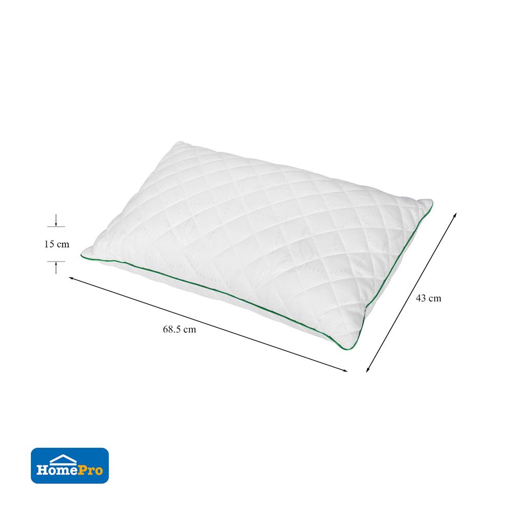 หมอนหนุน ยางพารา ME LIVING NANO LATEX 17x27 นิ้ว สีขาว