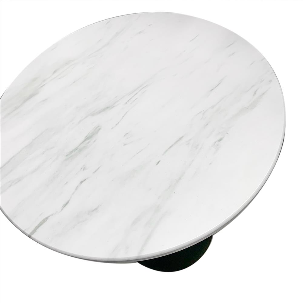 โต๊ะข้าง FURDINI MARCO ลายหินอ่อน สีขาว