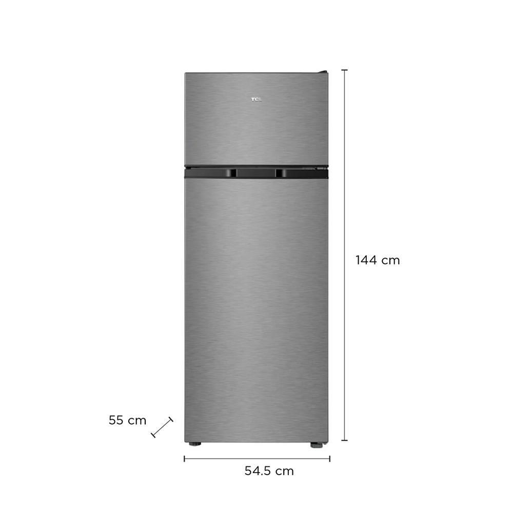 ตู้เย็น 2 ประตู TCL F207TMG 7.3 คิว สีเงิน