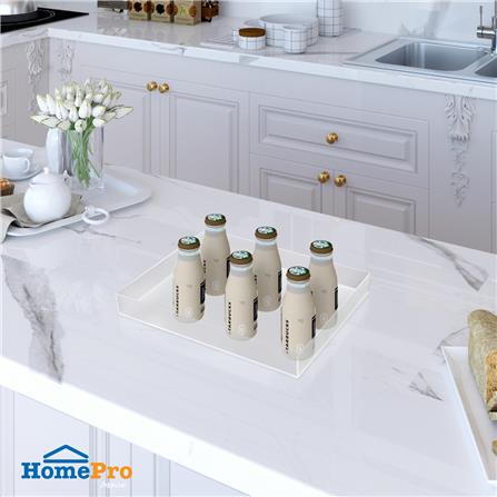 ถาดอะคริลิกเหลี่ยม 33x26x4 ซม. KECH  ไซซ์ L ซาติน_3