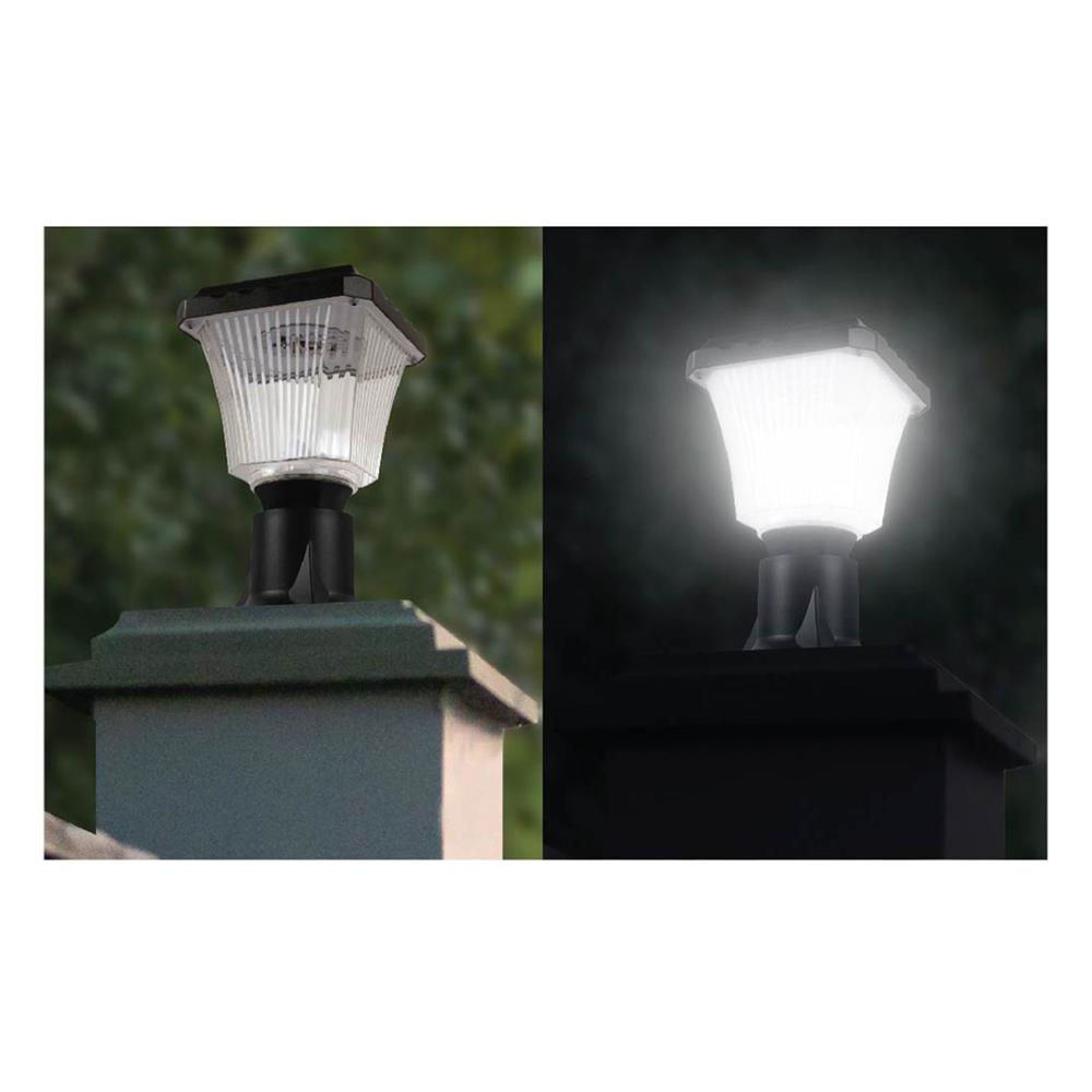 ไฟหัวเสา SOLAR LAMPTAN WAFALL CCT 2 วัตต์ เดย์ไลท์ / คูลไวท์ / วอร์มไวท์ สีดำ