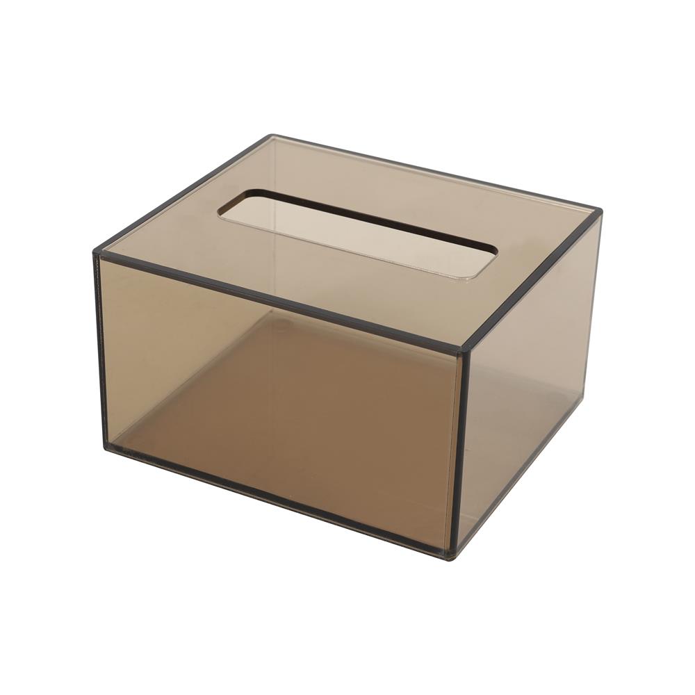 กล่องทิชชู POP UP อะคริลิค KECH สีชาใส